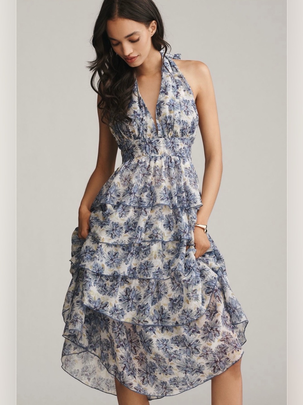 En Saison Odessa sleeveless tiered midi dress - Picture 6 of 16